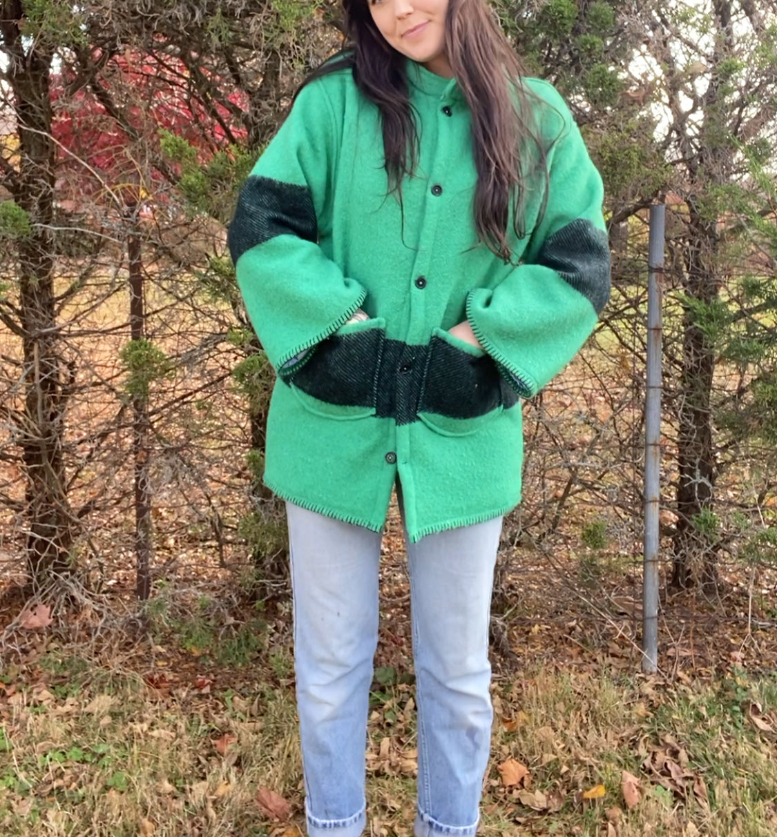 Upcycled Wool Blend Jacket