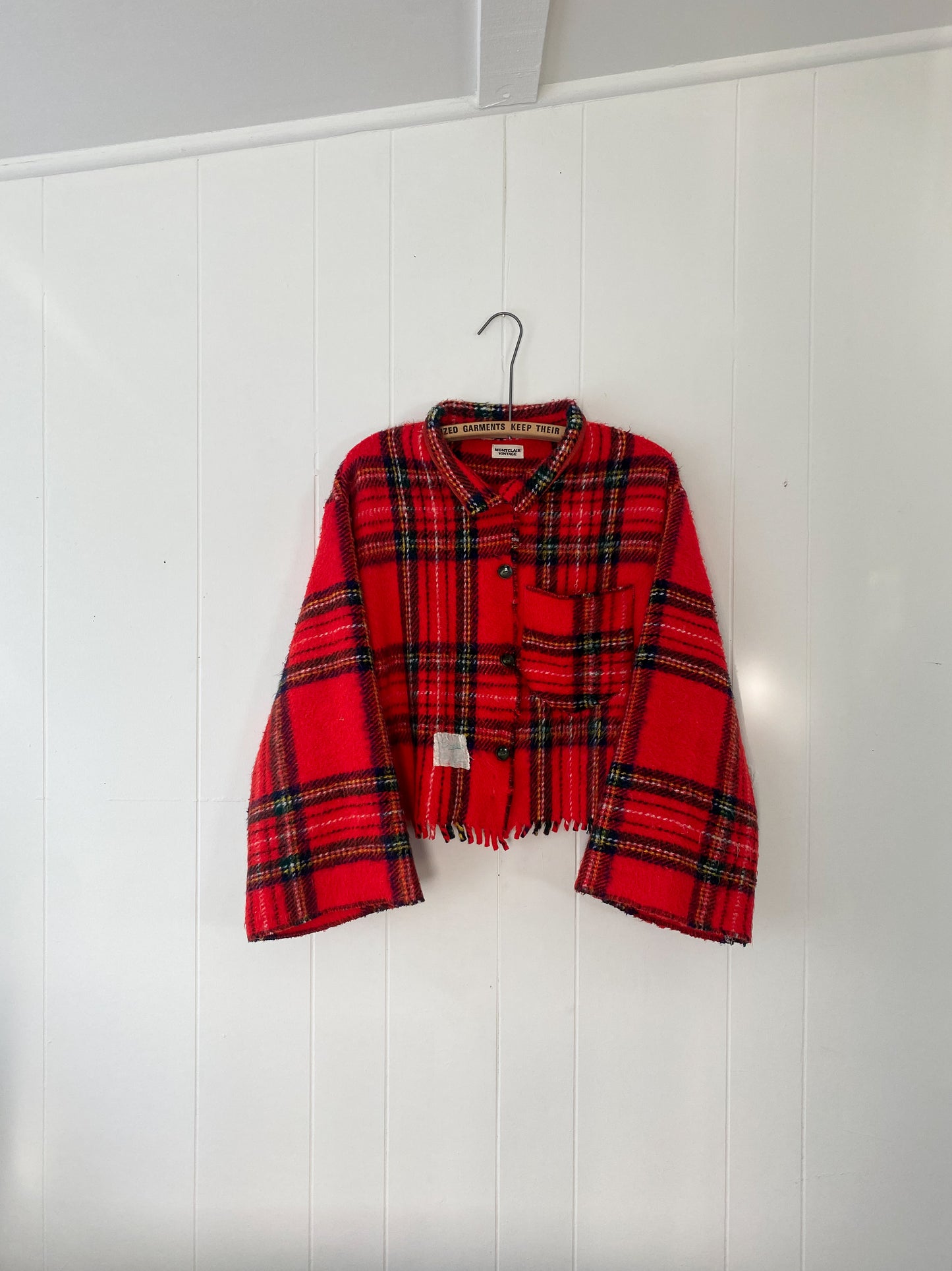 Upcycled Vintage Plaid Jacket