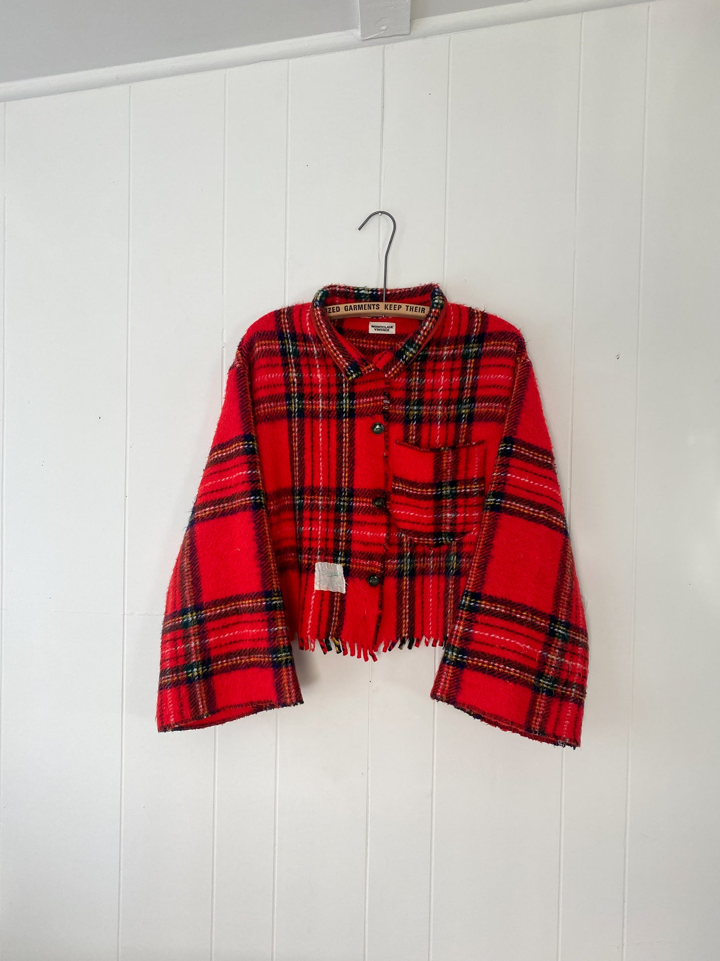 Upcycled Vintage Plaid Jacket