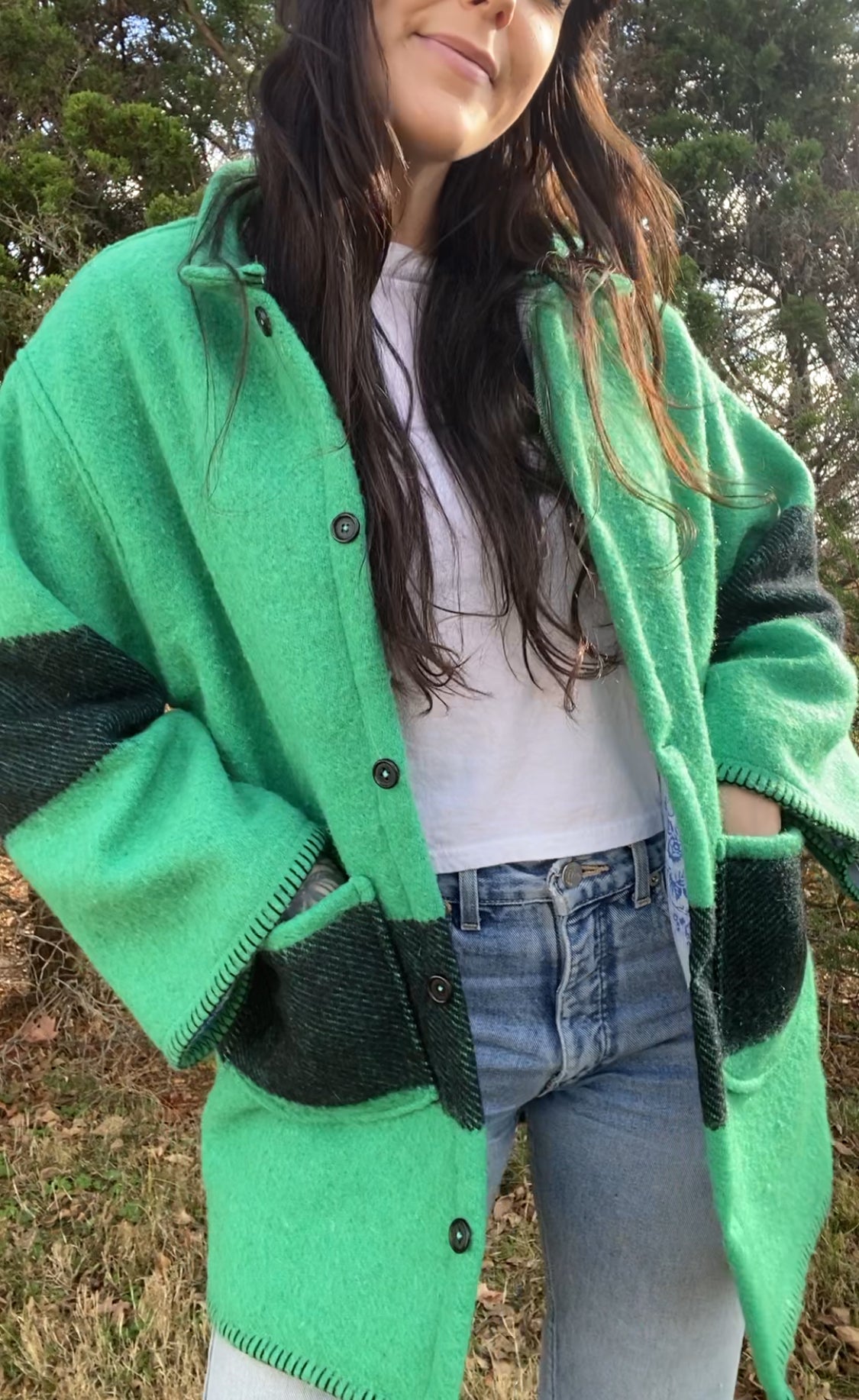 Upcycled Wool Blend Jacket