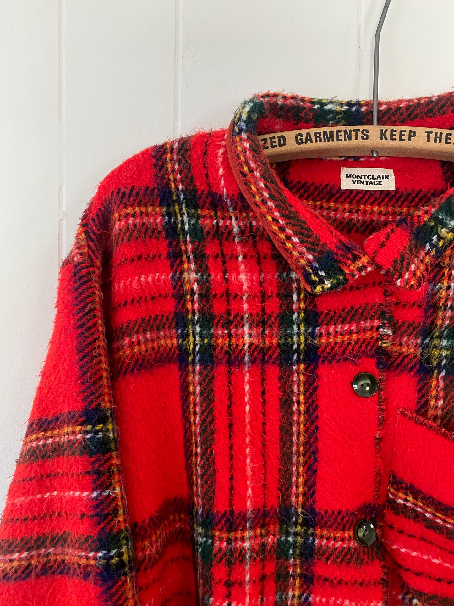 Upcycled Vintage Plaid Jacket