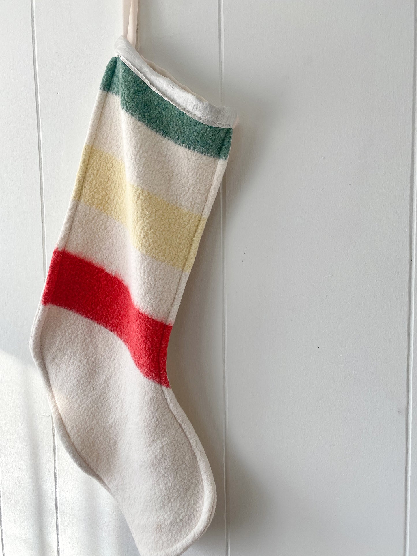 Upcycled Striped Stocking