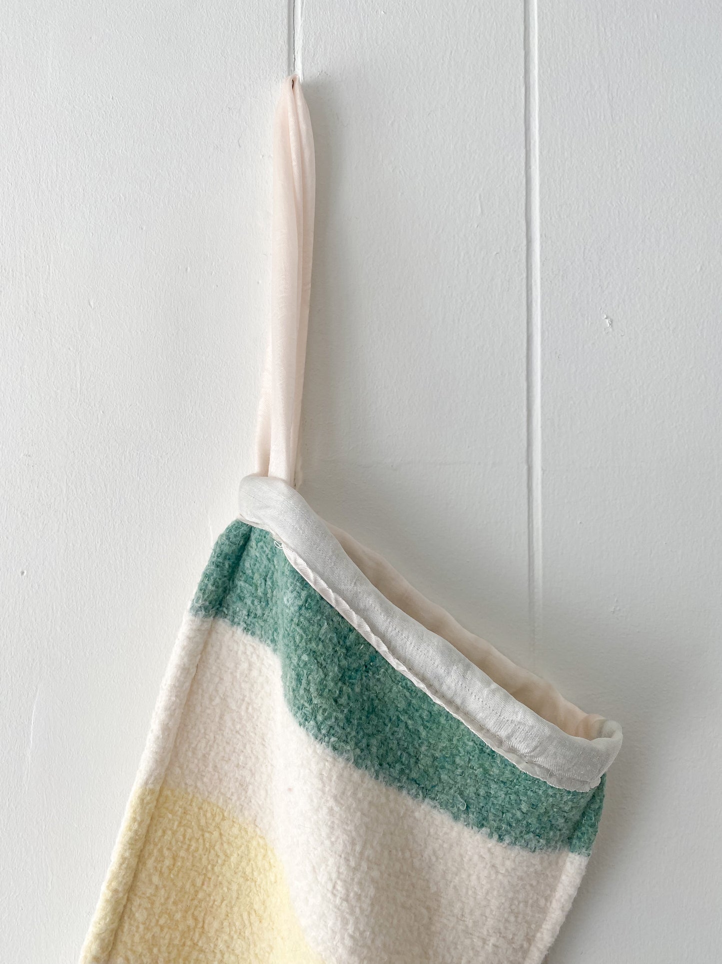Upcycled Striped Stocking