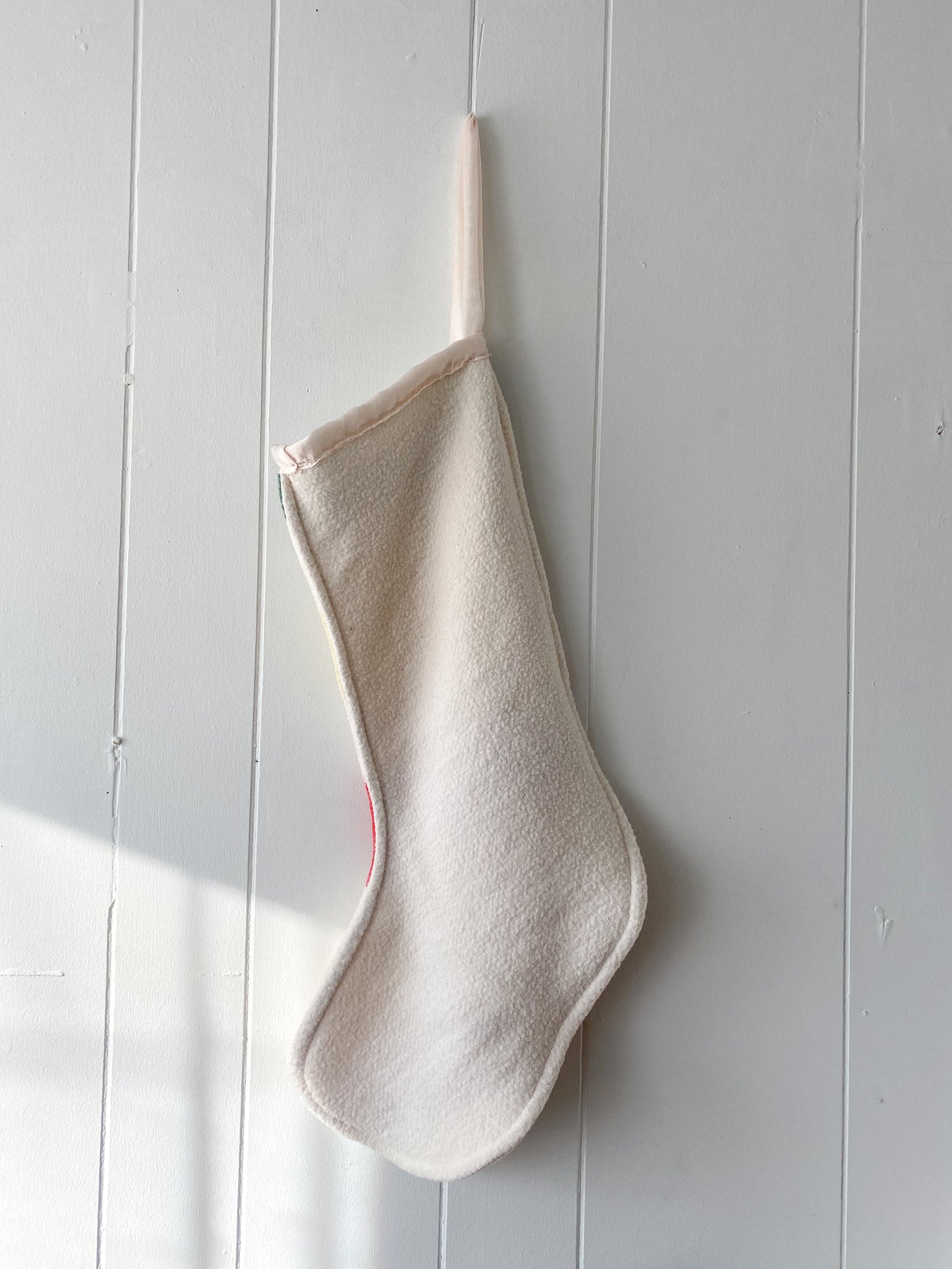 Upcycled Striped Stocking