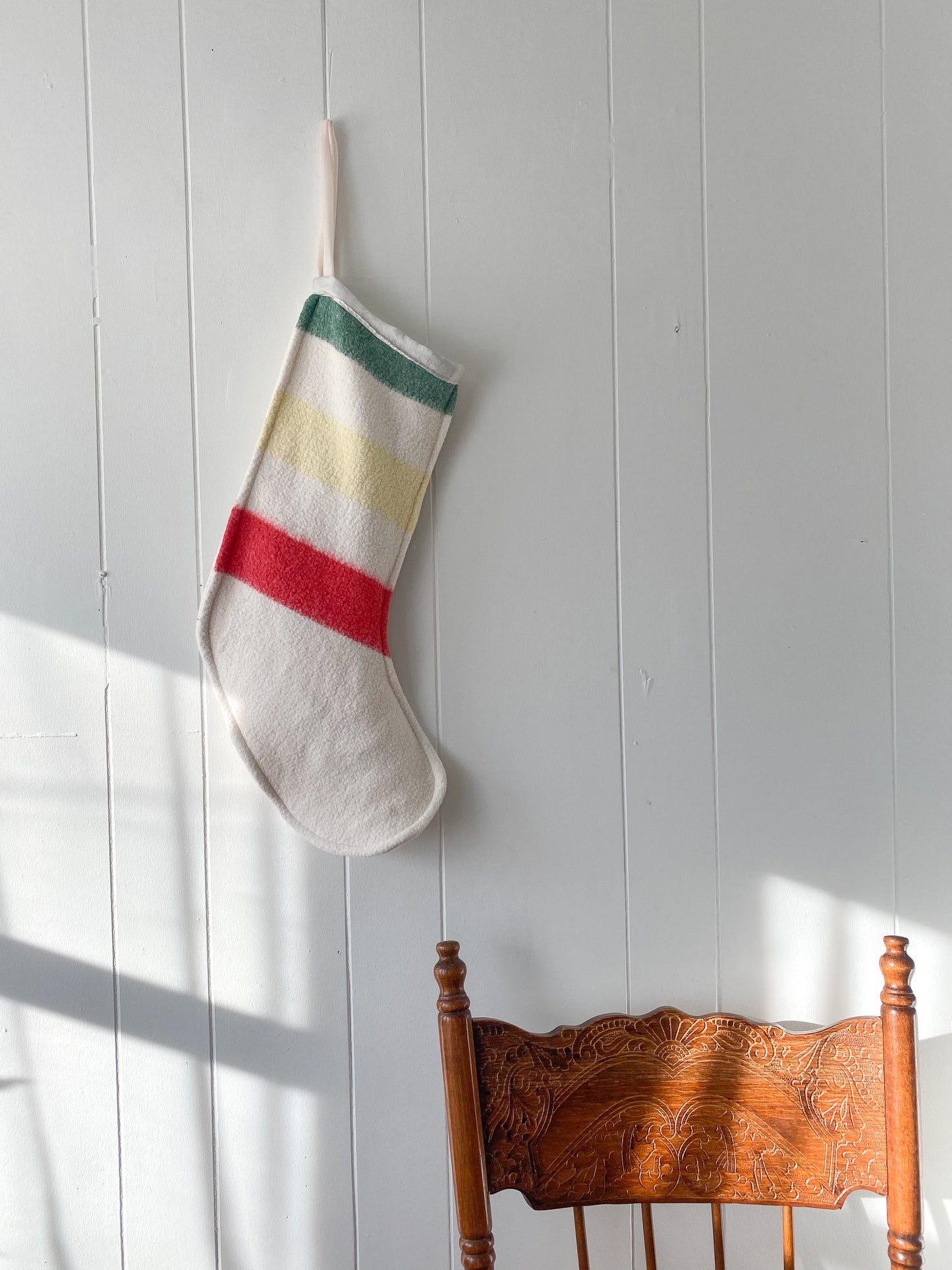 Upcycled Striped Stocking