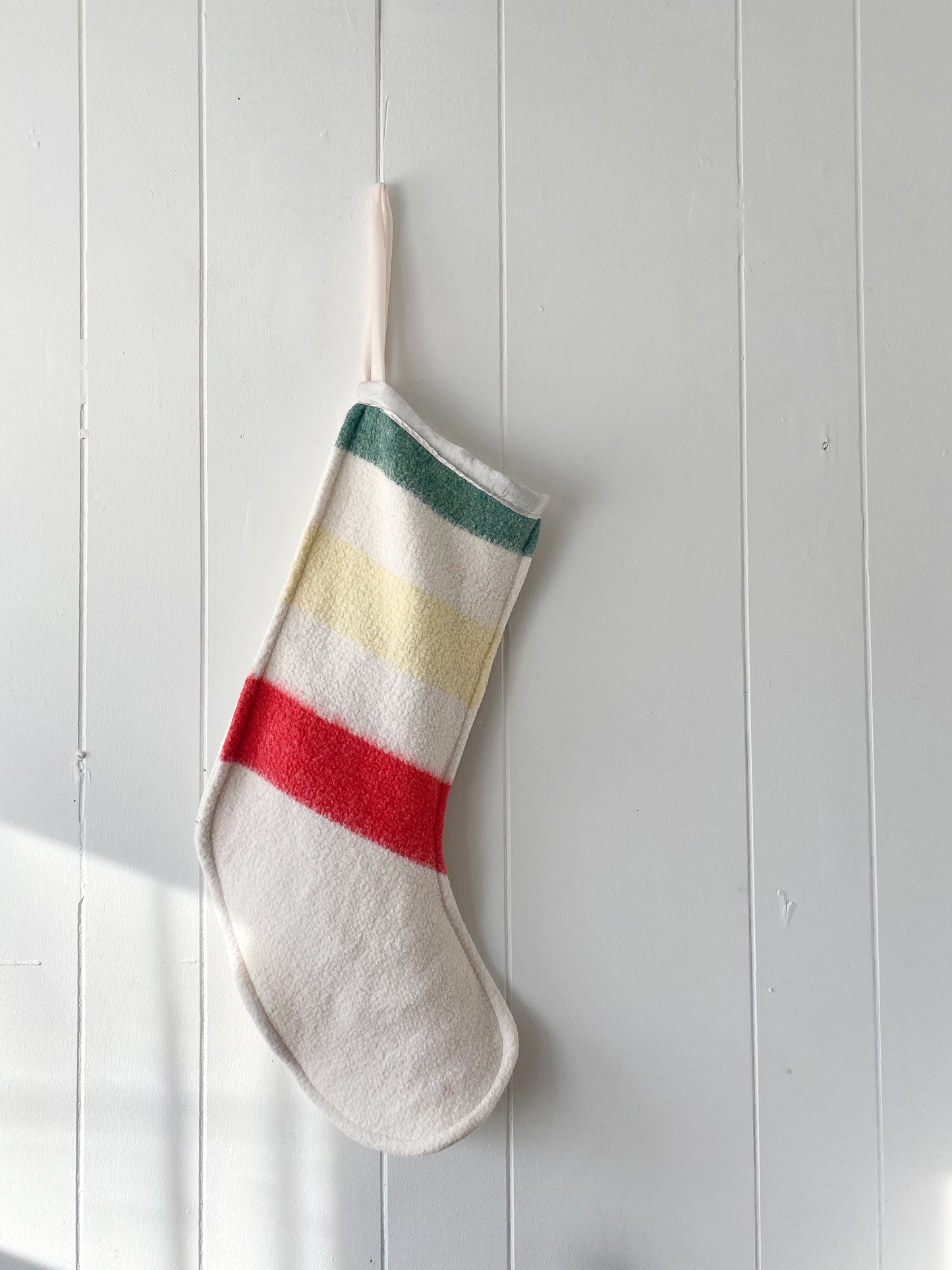 Upcycled Striped Stocking