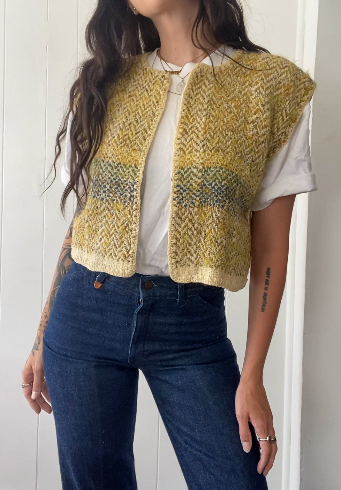 Vintage Hand-Knit Vest