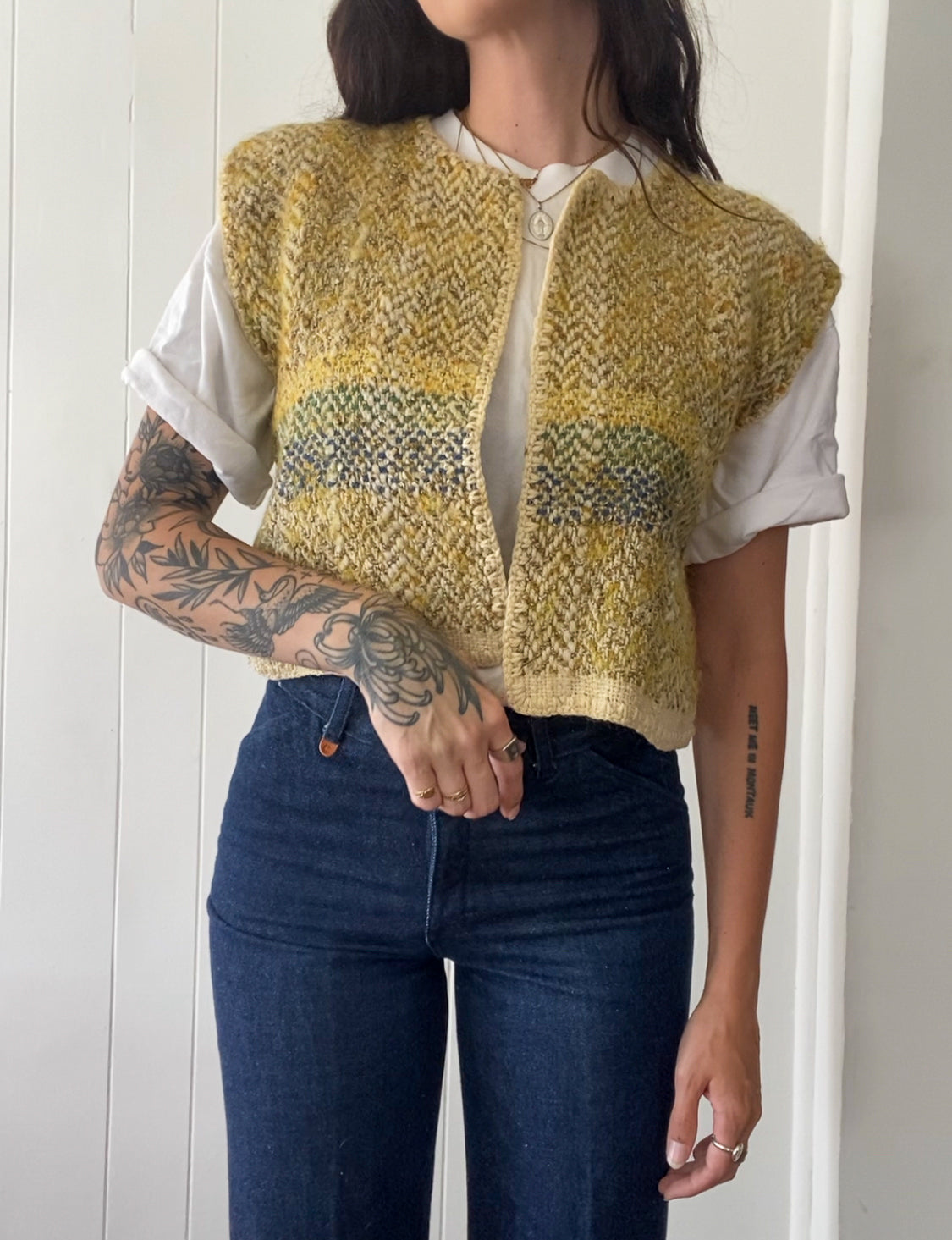 Vintage Hand-Knit Vest