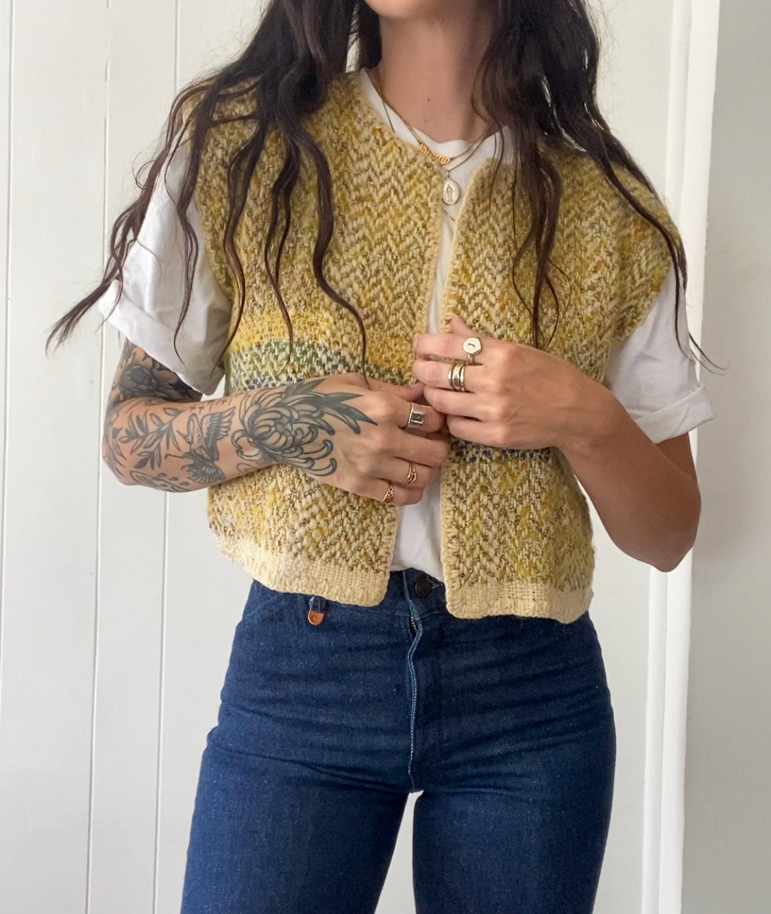 Vintage Hand-Knit Vest