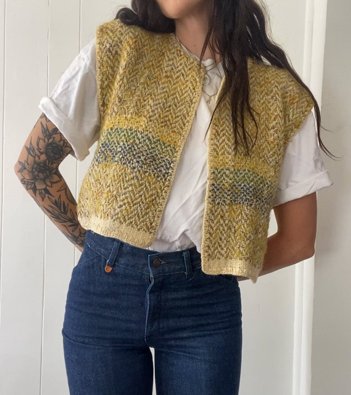 Vintage Hand-Knit Vest