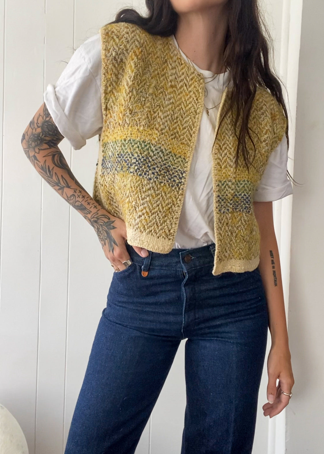Vintage Hand-Knit Vest