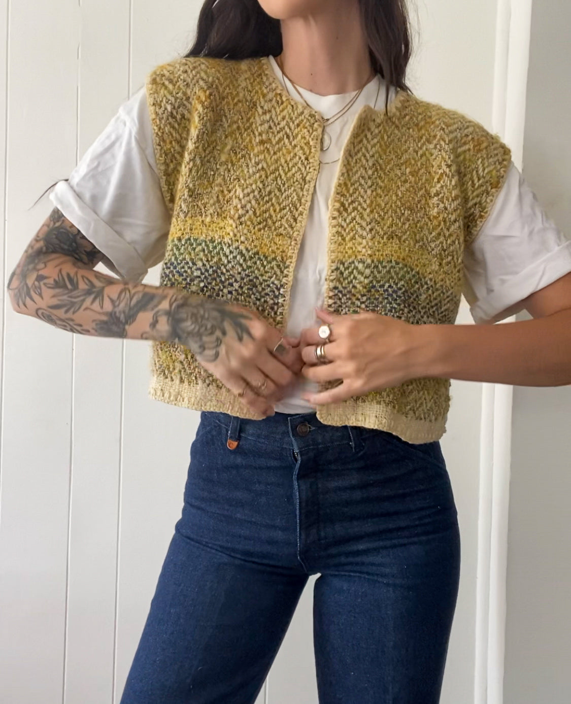 Vintage Hand-Knit Vest