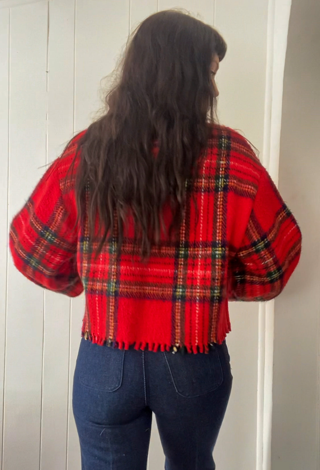 Upcycled Vintage Plaid Jacket
