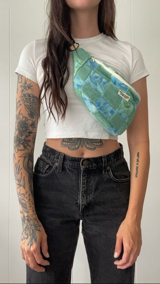 Upcycled Vintage Towel Patchwork Fanny Pack