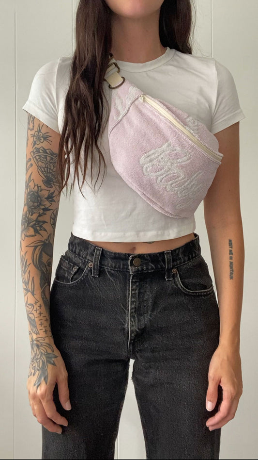 Upcycled Vintage 'Baby' Towel Fanny Pack
