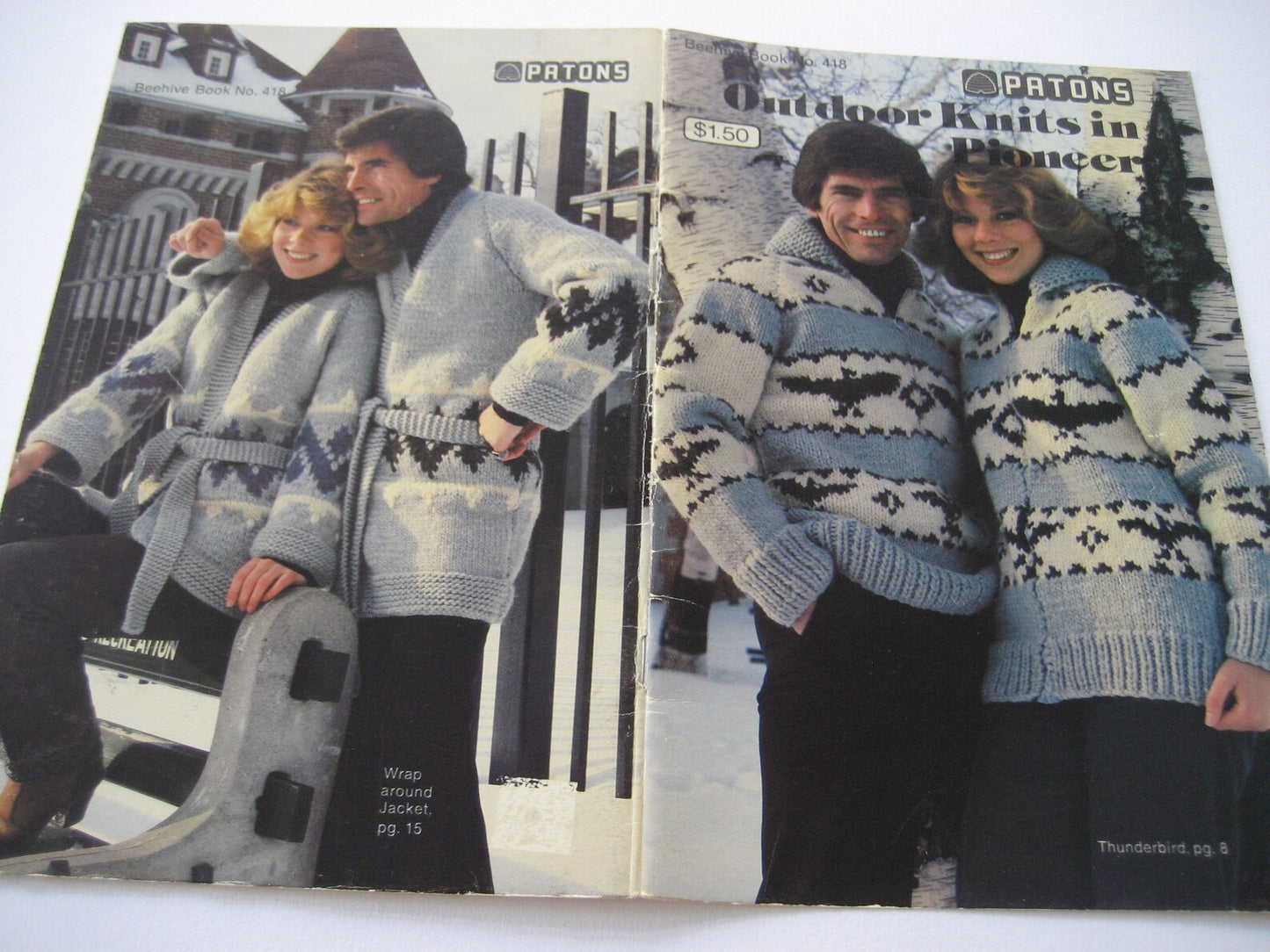 M/L 1980s Hand Knit Cardigan