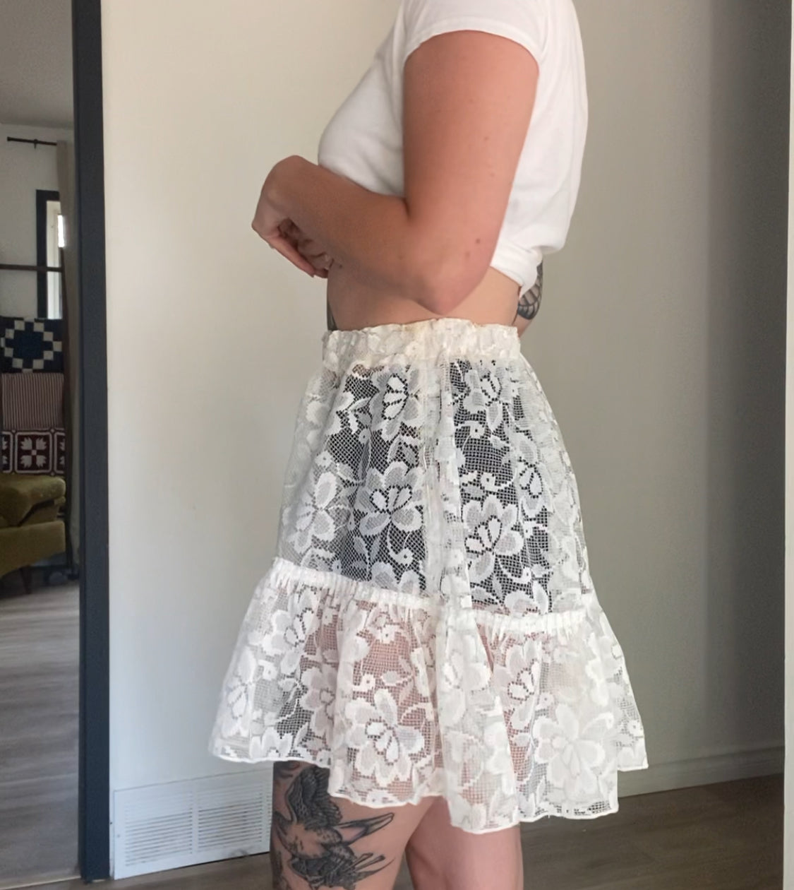 Upcycled Lace Skirt