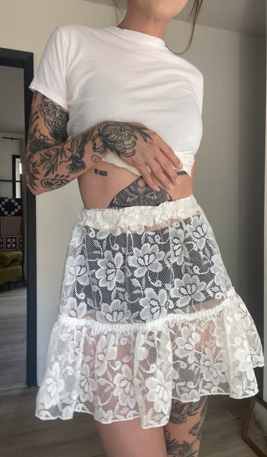Upcycled Lace Skirt