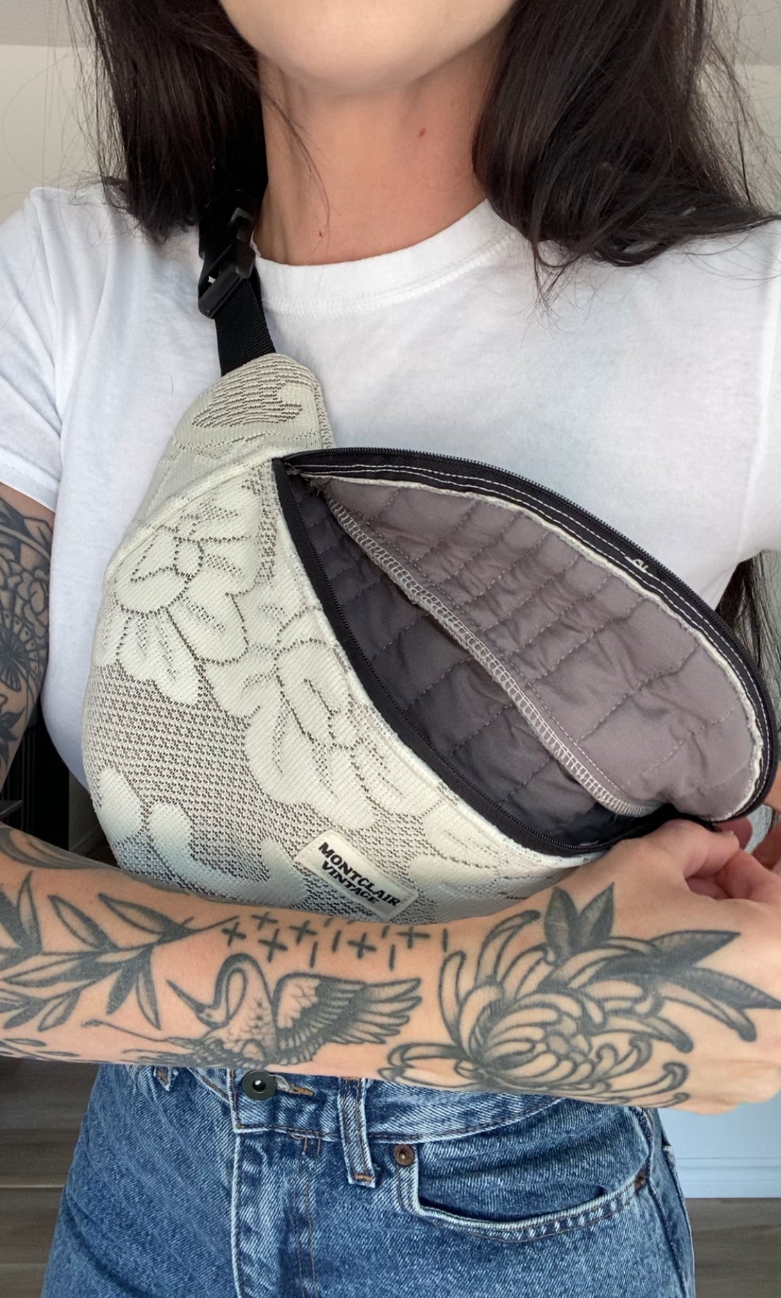 Upcycled Lace Fanny Pack
