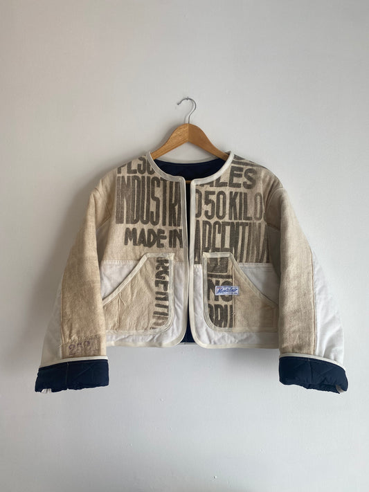 Upcycled Feedsack Jacket