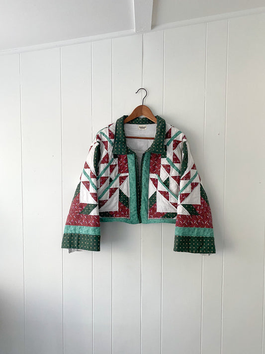 Upcycled Vintage Quilt Jacket