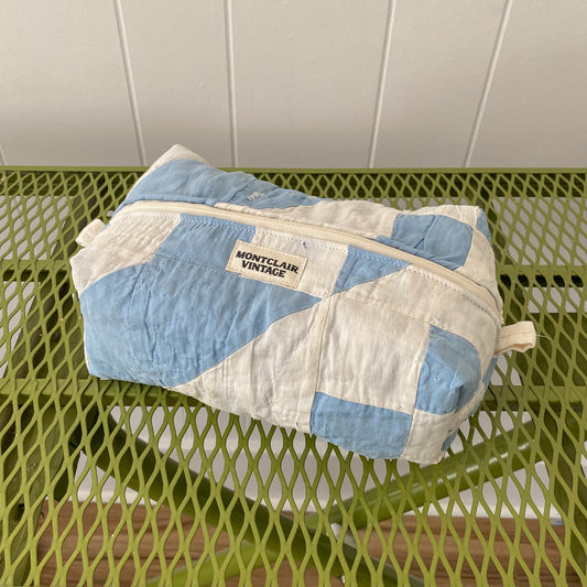 Upcycled Vintage Quilt Toiletry Bag