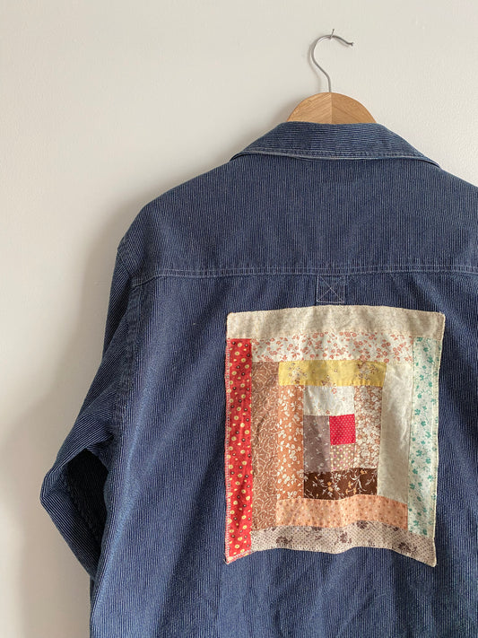 Vintage Quilt Block Button Down