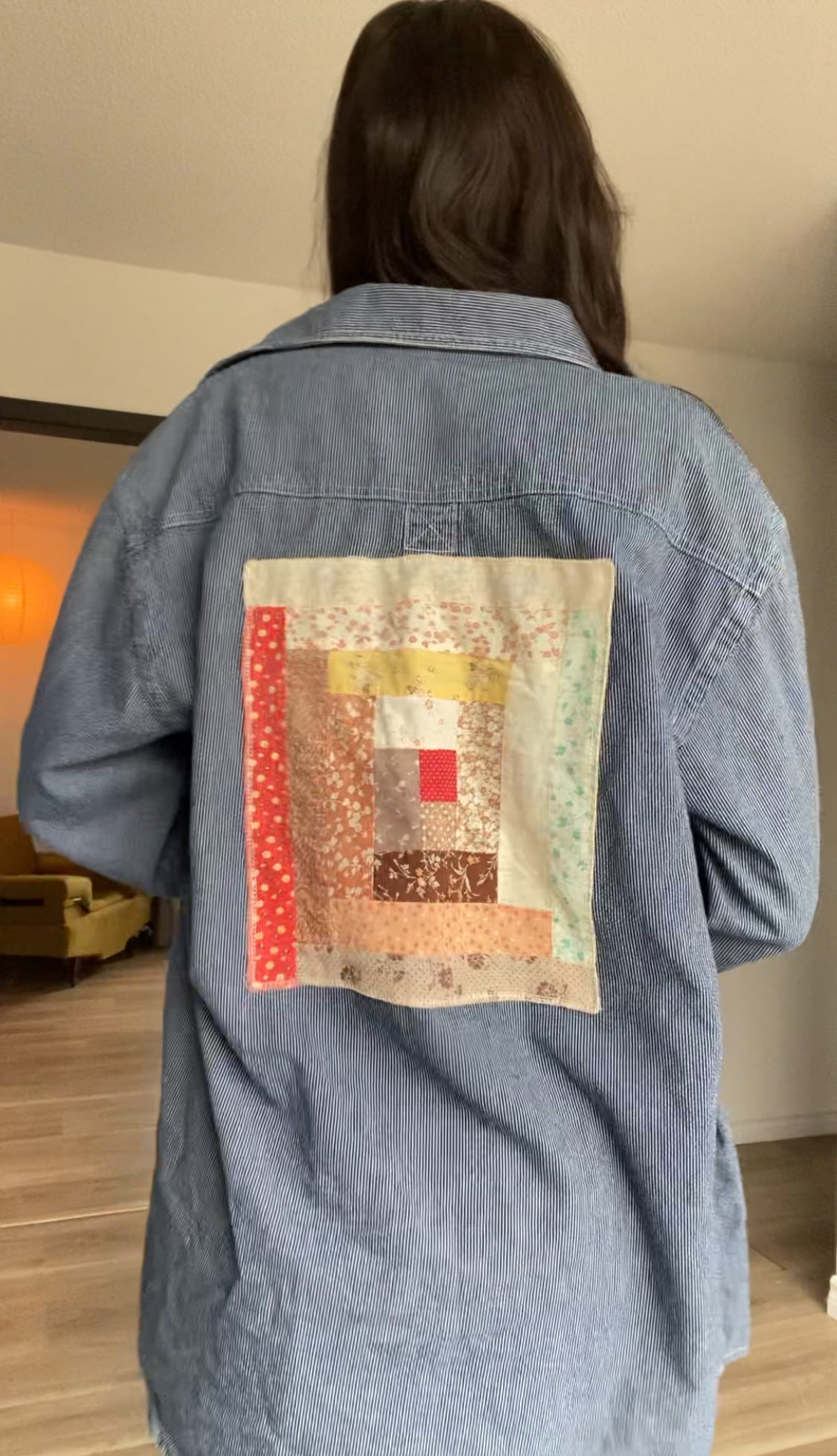 Vintage Quilt Block Button Down