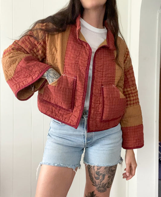 Upcycled Vintage Quilt Jacket