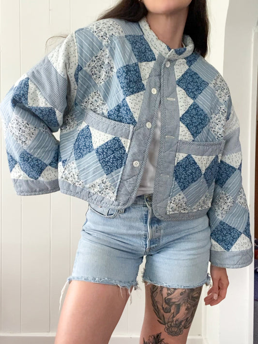 Upcycled Vintage Quilt Jacket