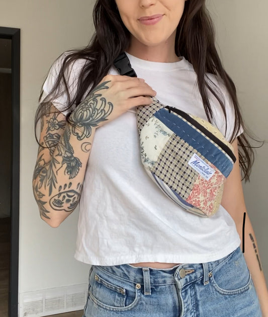 Upcycled Quilt Fanny Pack