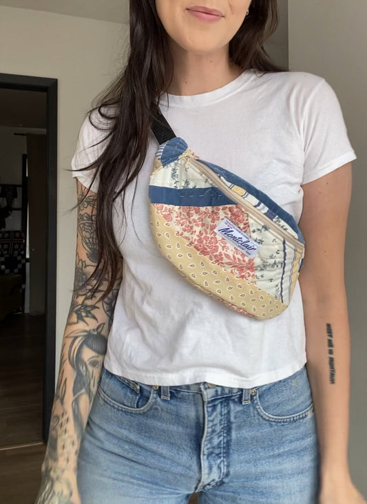Upcycled Quilt Fanny Pack