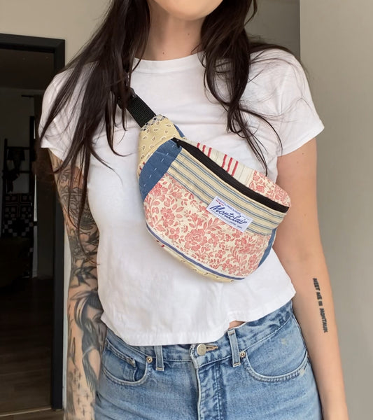 Upcycled Quilt Fanny Pack