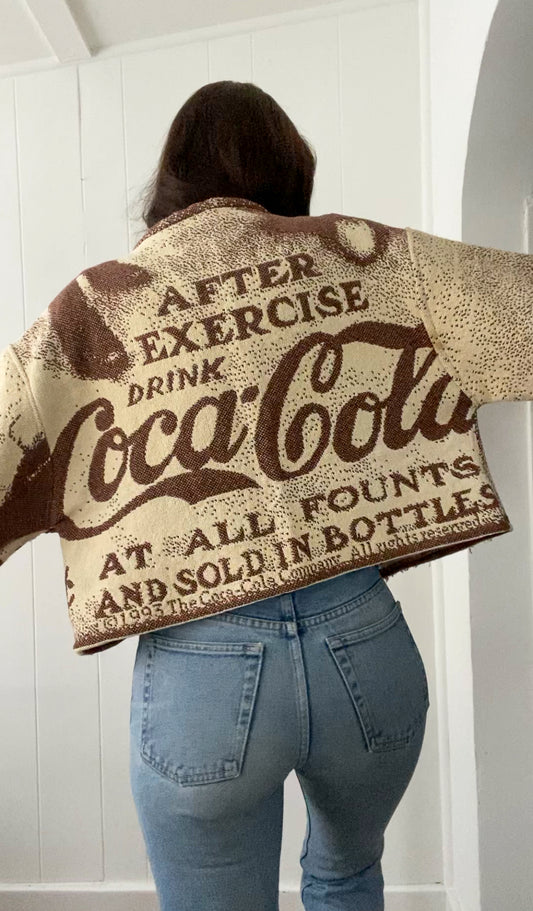 Upcycled Coca-Cola Tapestry Jacket