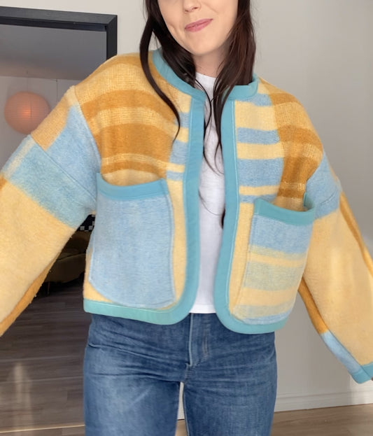 Upcycled Vintage Blanket Coat