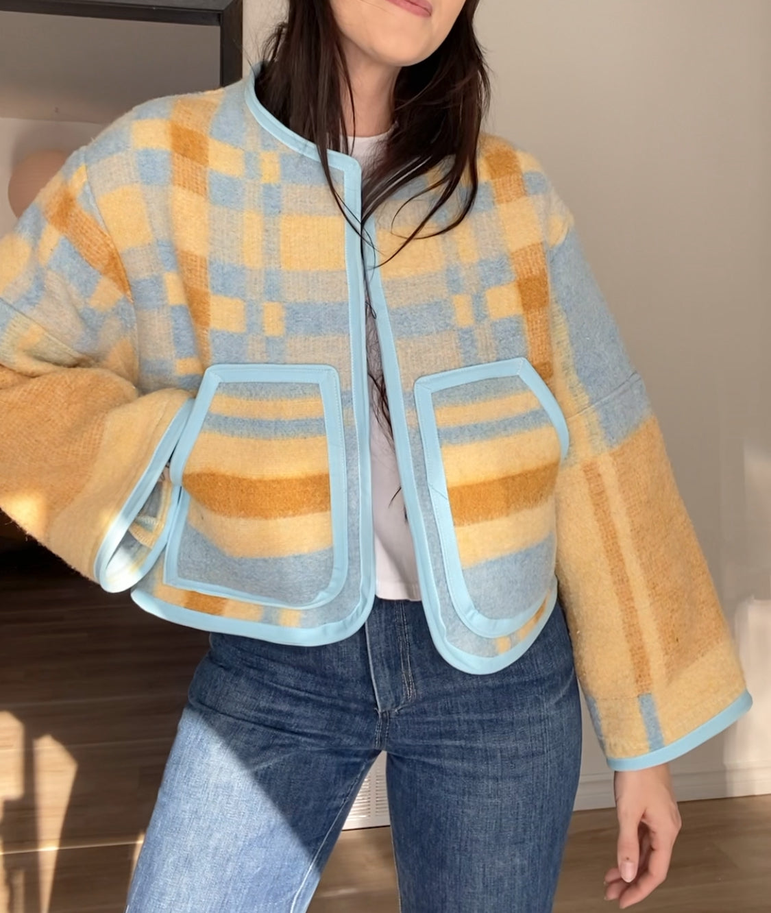 Upcycled Vintage Blanket Coat