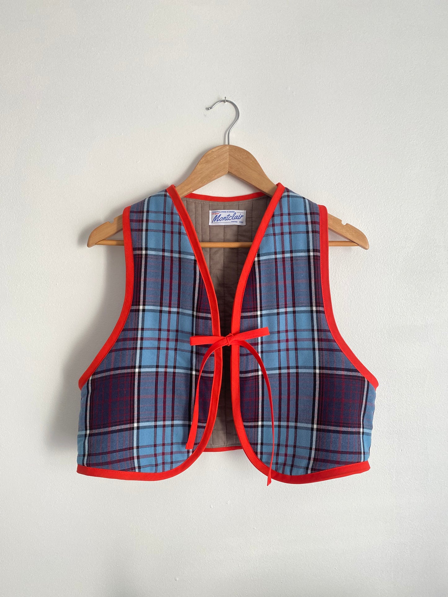 Upcycled Tie-Front Vest