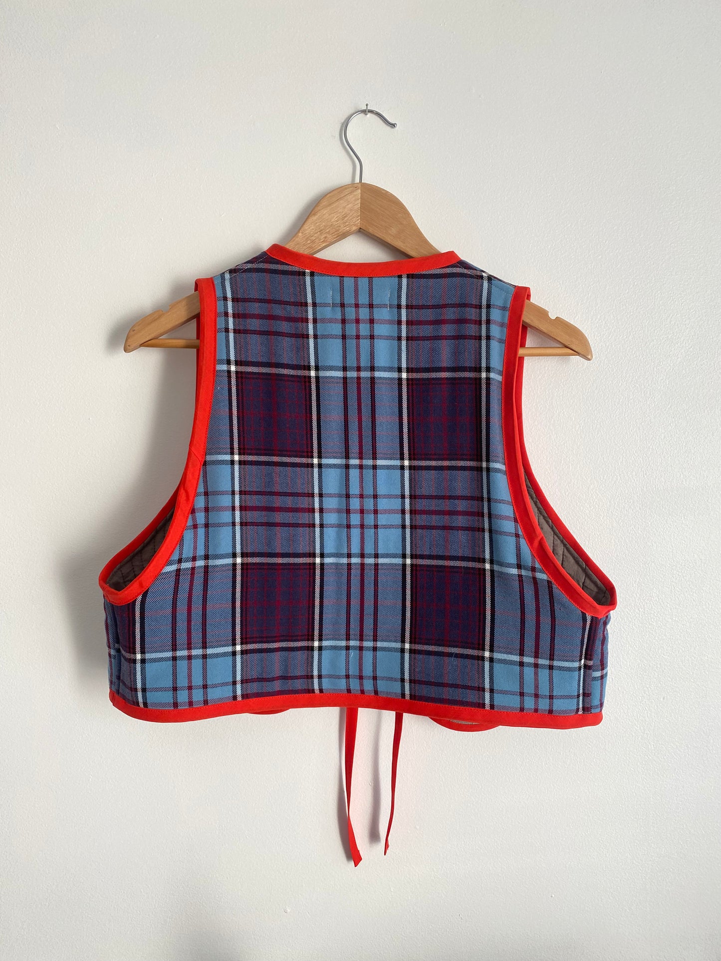 Upcycled Tie-Front Vest