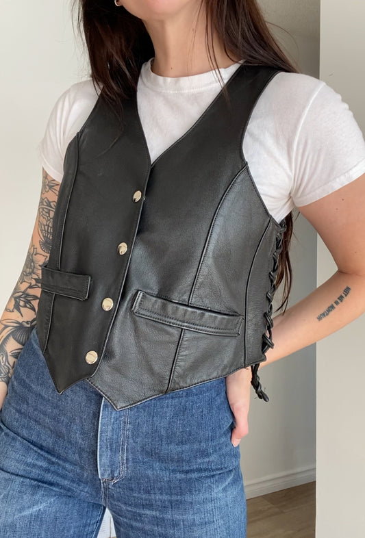 Vintage Leather Vest