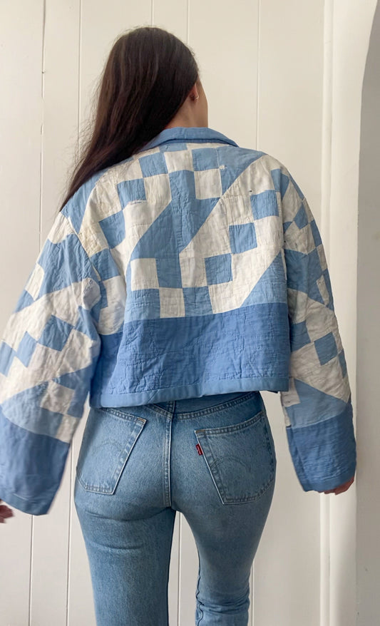 Upcycled Antique Quilt Jacket *IMPERFECT*