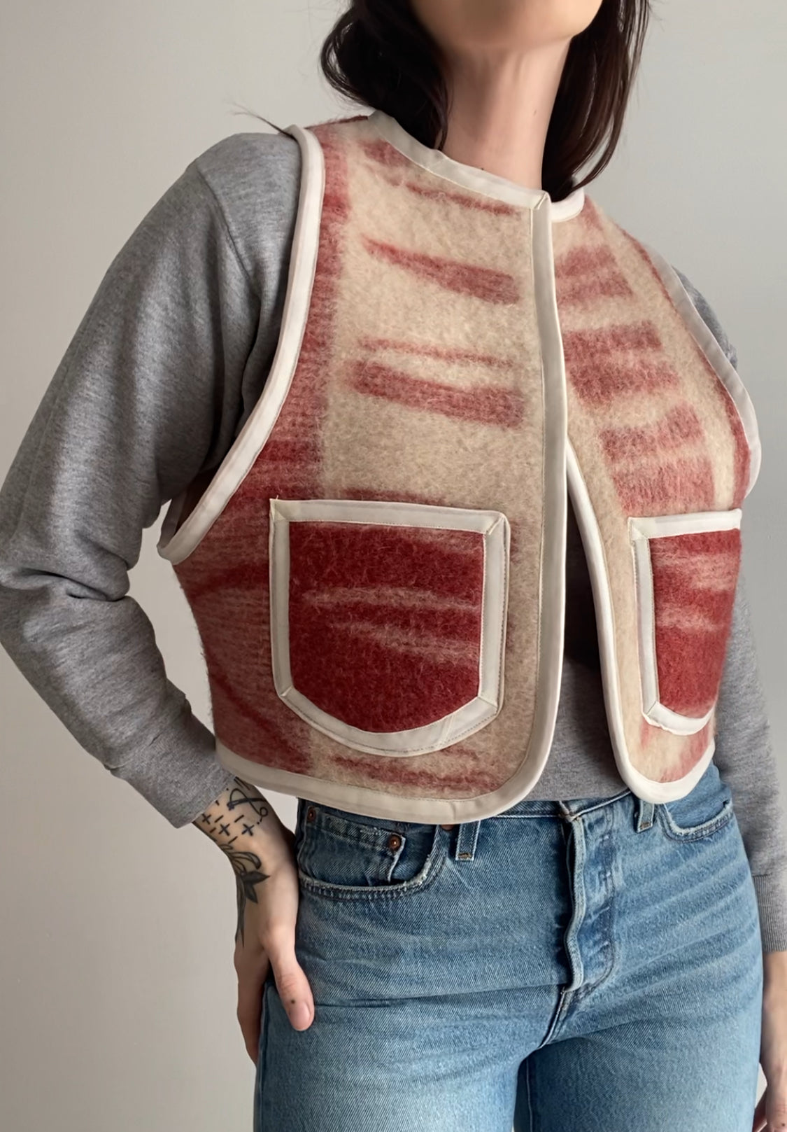 Upcycled Vintage Wool Vest