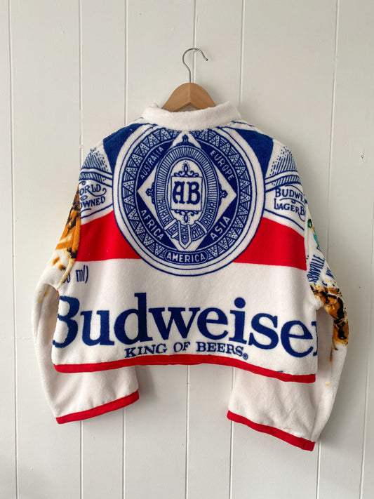 Upcycled Budweiser Blanket Coat