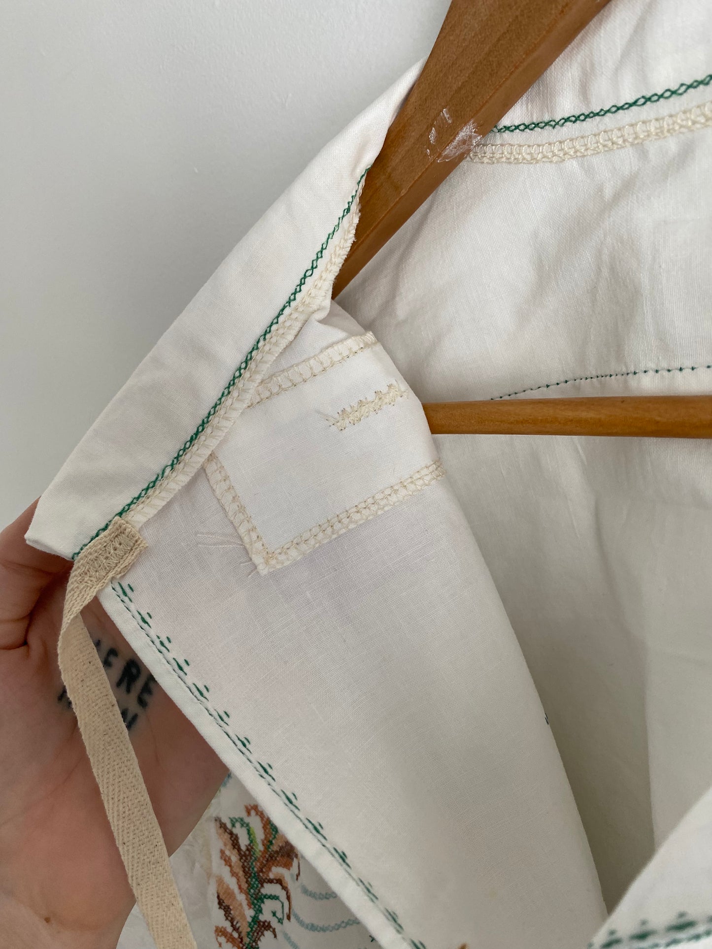 Upcycled Tie-front Blouse