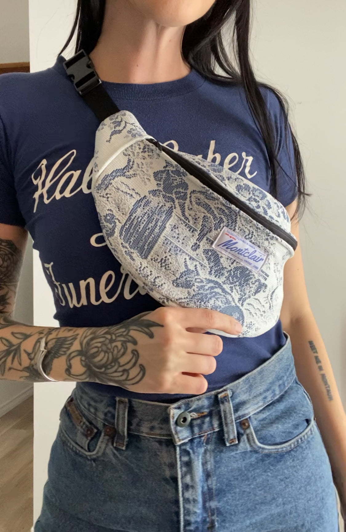 Upcycled Lace Fanny Pack