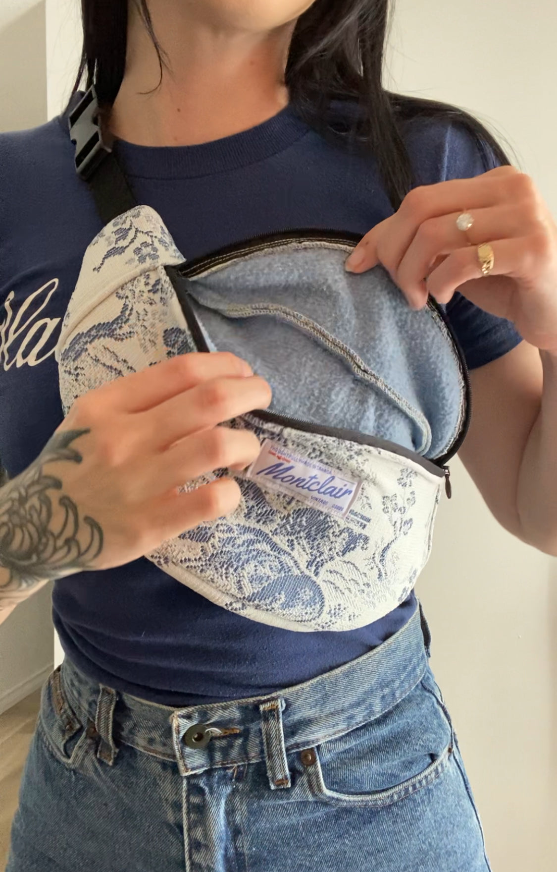 Upcycled Lace Fanny Pack