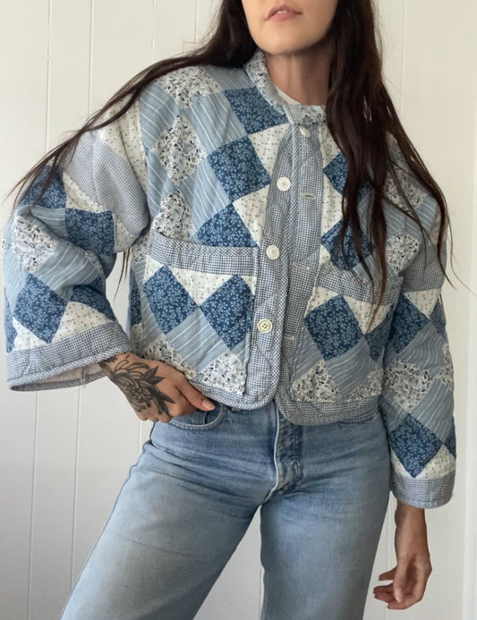 Upcycled Vintage Quilt Jacket