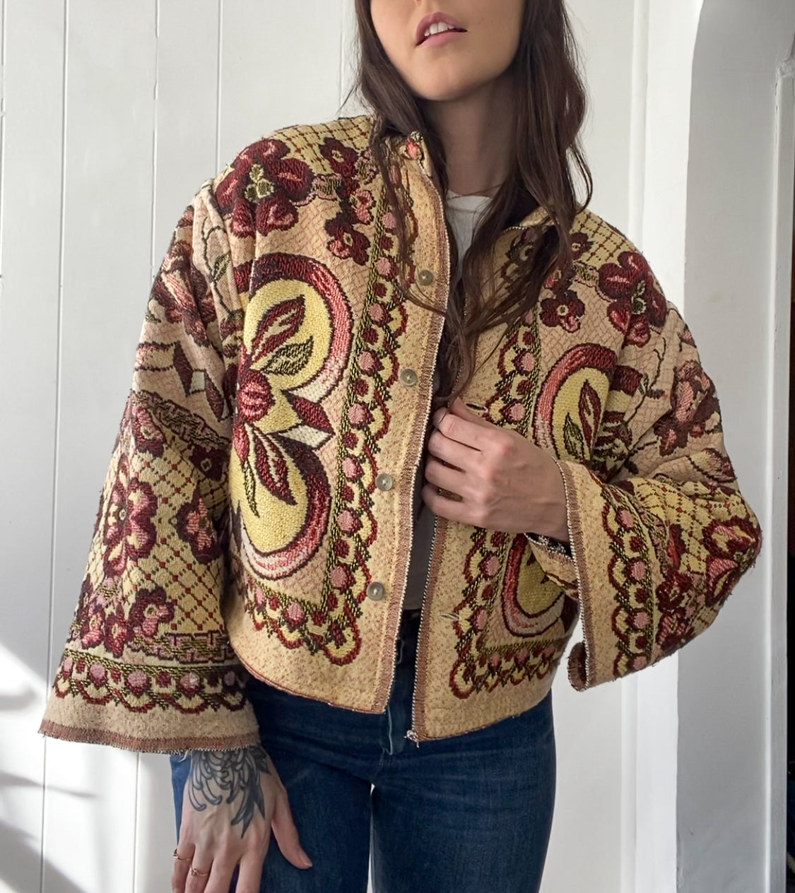 Upcycled Vintage Blanket Coat