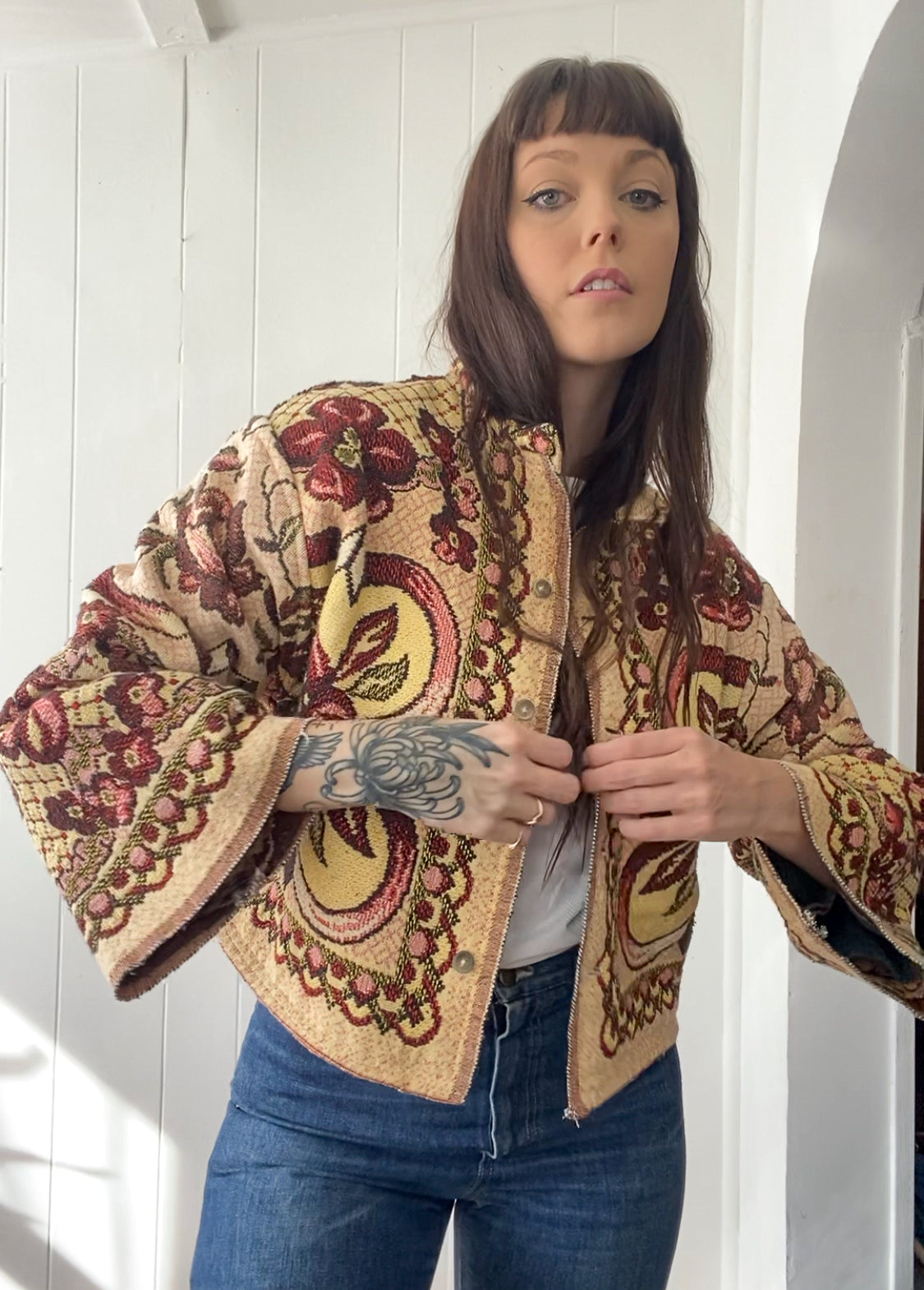 Upcycled Vintage Blanket Coat