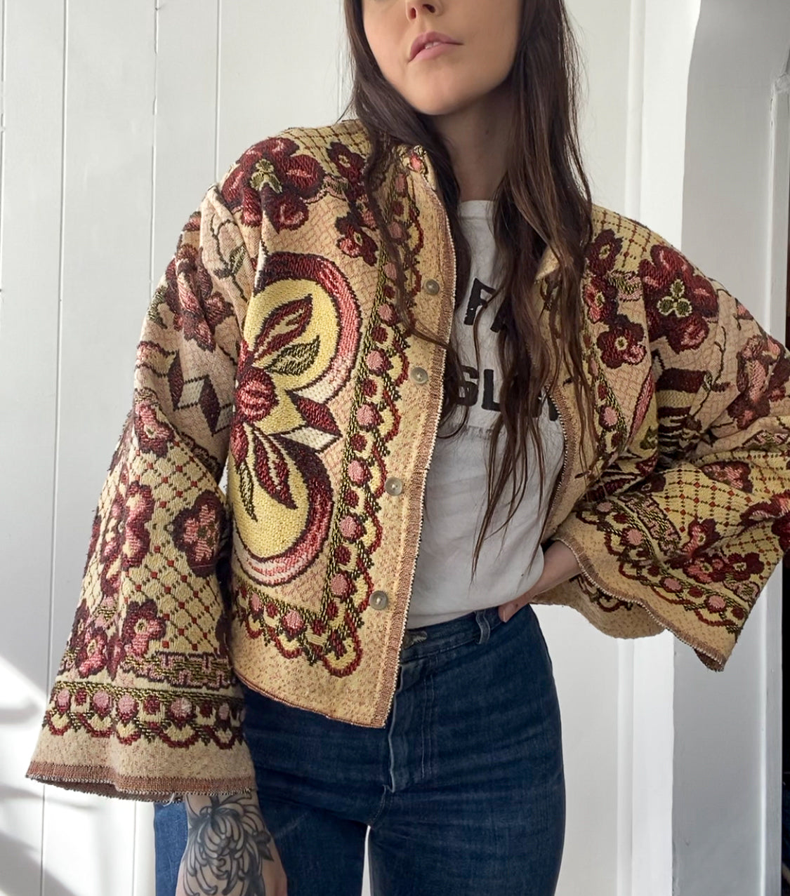 Upcycled Vintage Blanket Coat