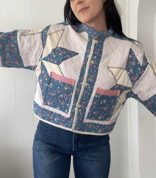 Upcycled Vintage Quilt Jacket